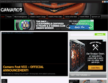 Tablet Screenshot of camaro5.com